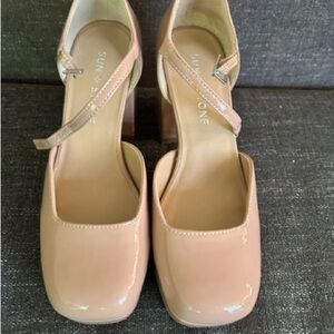 Sun + Stone Women's Blush Patent Heels